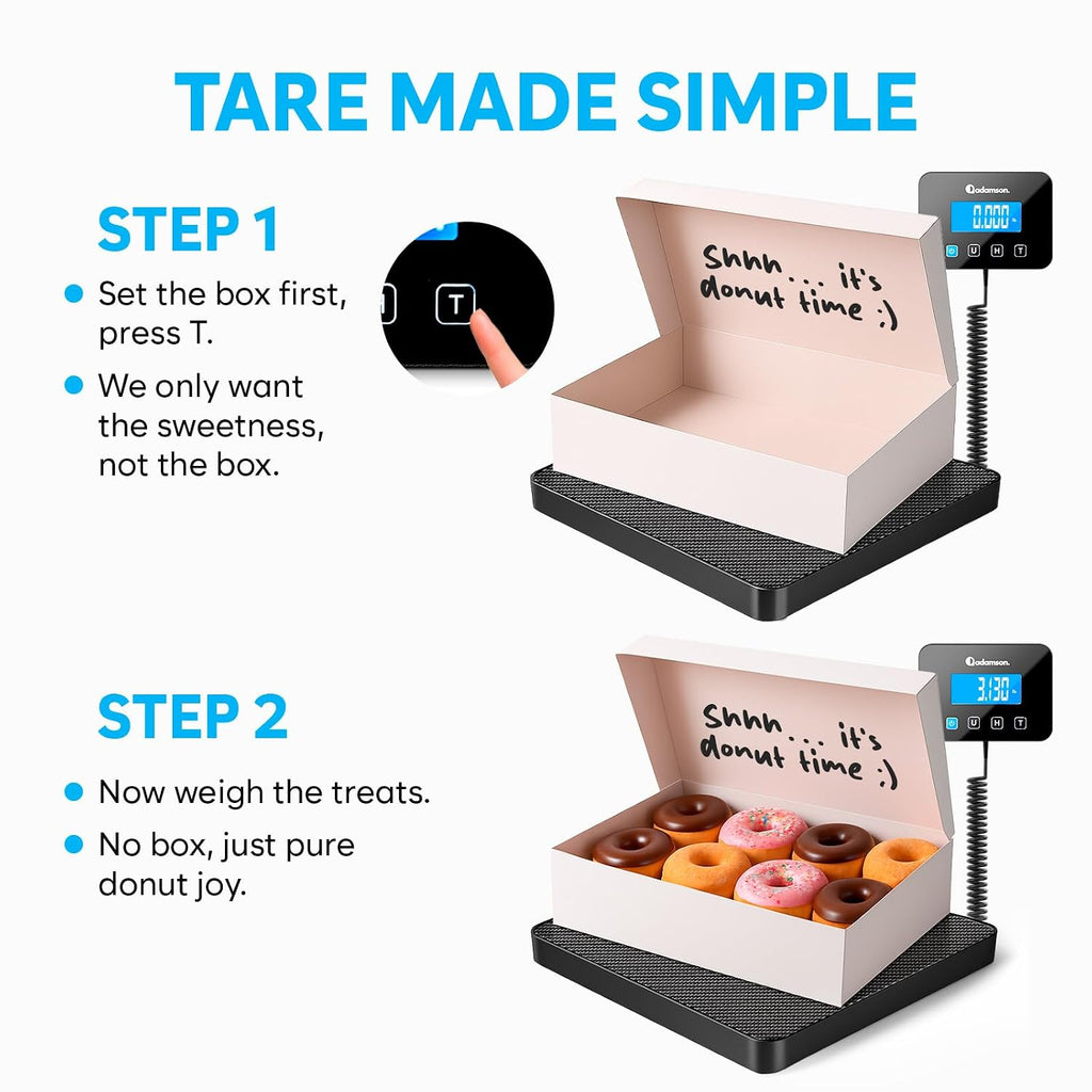 Shipping Scale for Small Business - 440 lbs/0.35oz - High Accurate Digital Postal Scale with Hold/Tare Function