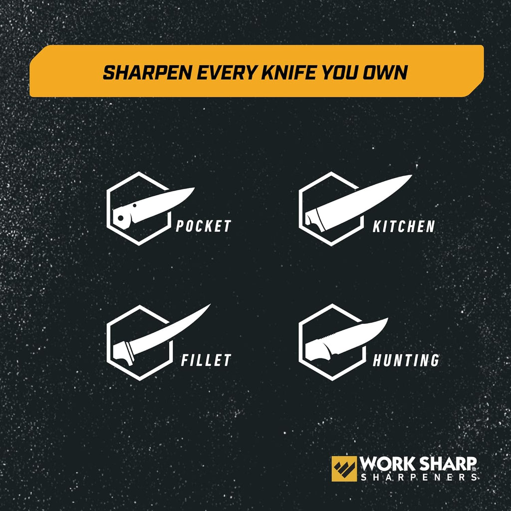 Precision Adjust Knife Sharpener Kit - Fixed Angle Sharpening System for Kitchen & Pocket Knives - Professional