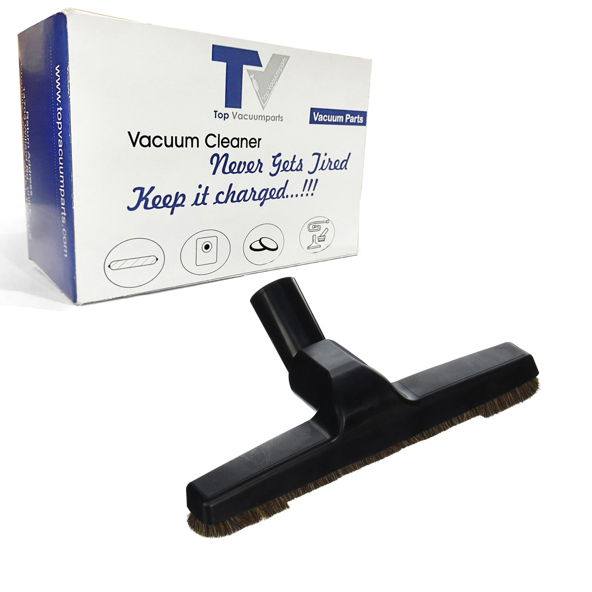 Replacement for Cen-Tec Systems Vacuum Floor Brush, Black