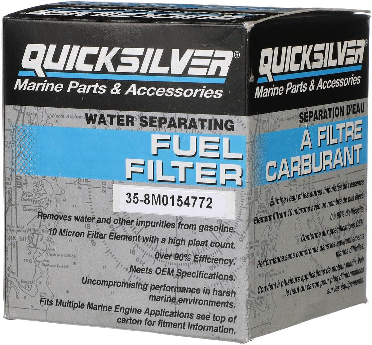 Quicksilver Water Separating Fuel Filter for Johnson & Evinrude Outboards