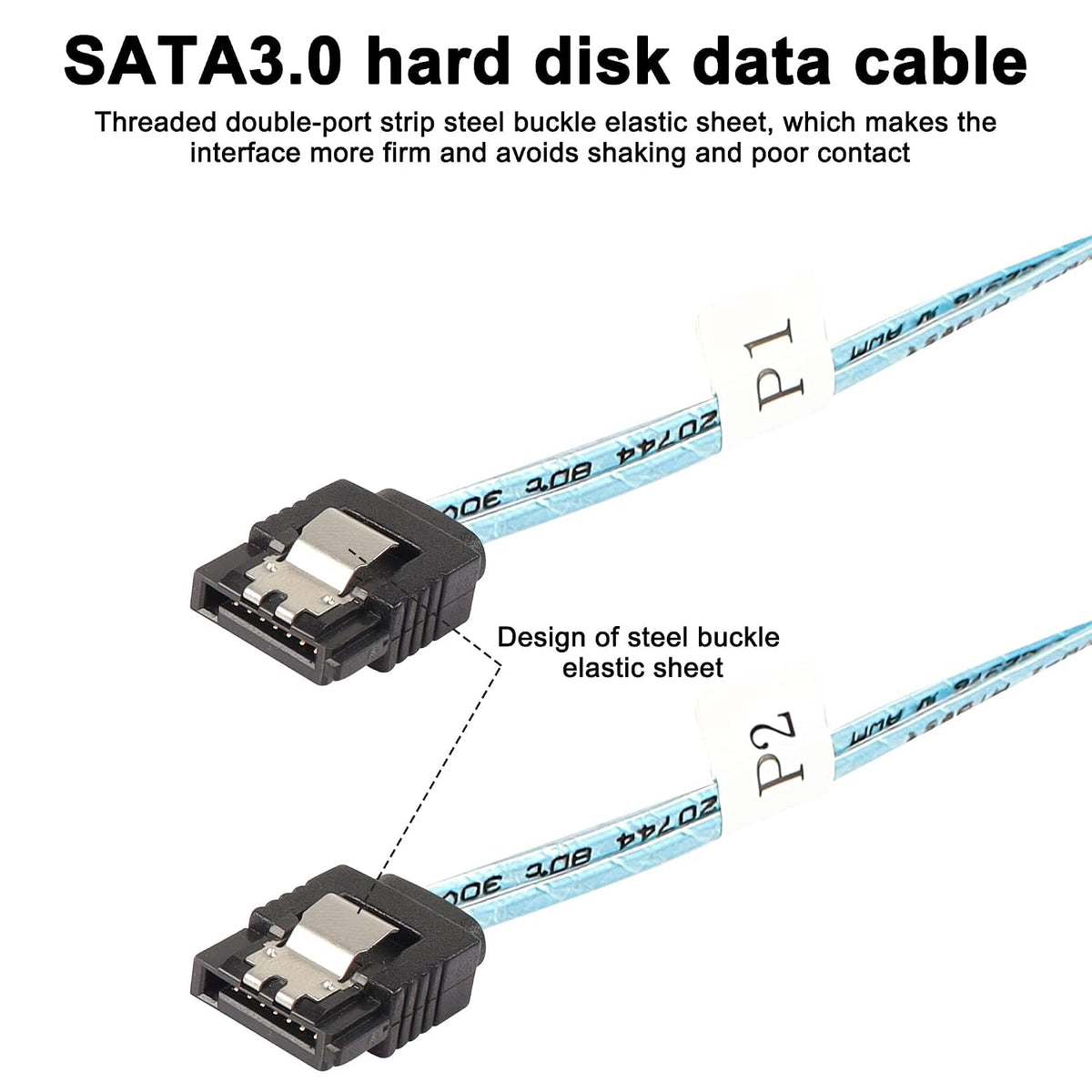XMSJSIY HD Mini SAS SFF-8643 to SATA Cable, SFF-8643 Host to 4X SATA
