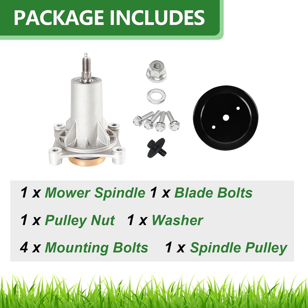 46" 48" 54" 42" Inch Deck Spindle Assembly Replaces Husqvarna 187292 532187281 587819701 with Pulley 195945