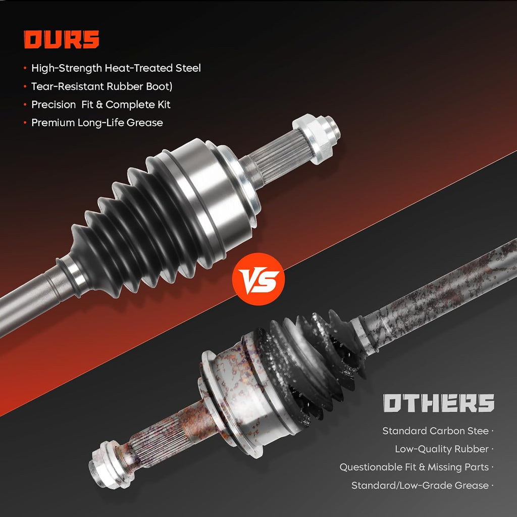 Front left & Right CV Axle Shaft Assembly 2.4 2.4L Fits for Honda CR-V