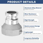 Kozelo Aluminum Type A 2" x 3" Female NPT Cam Lock Hose Fitting