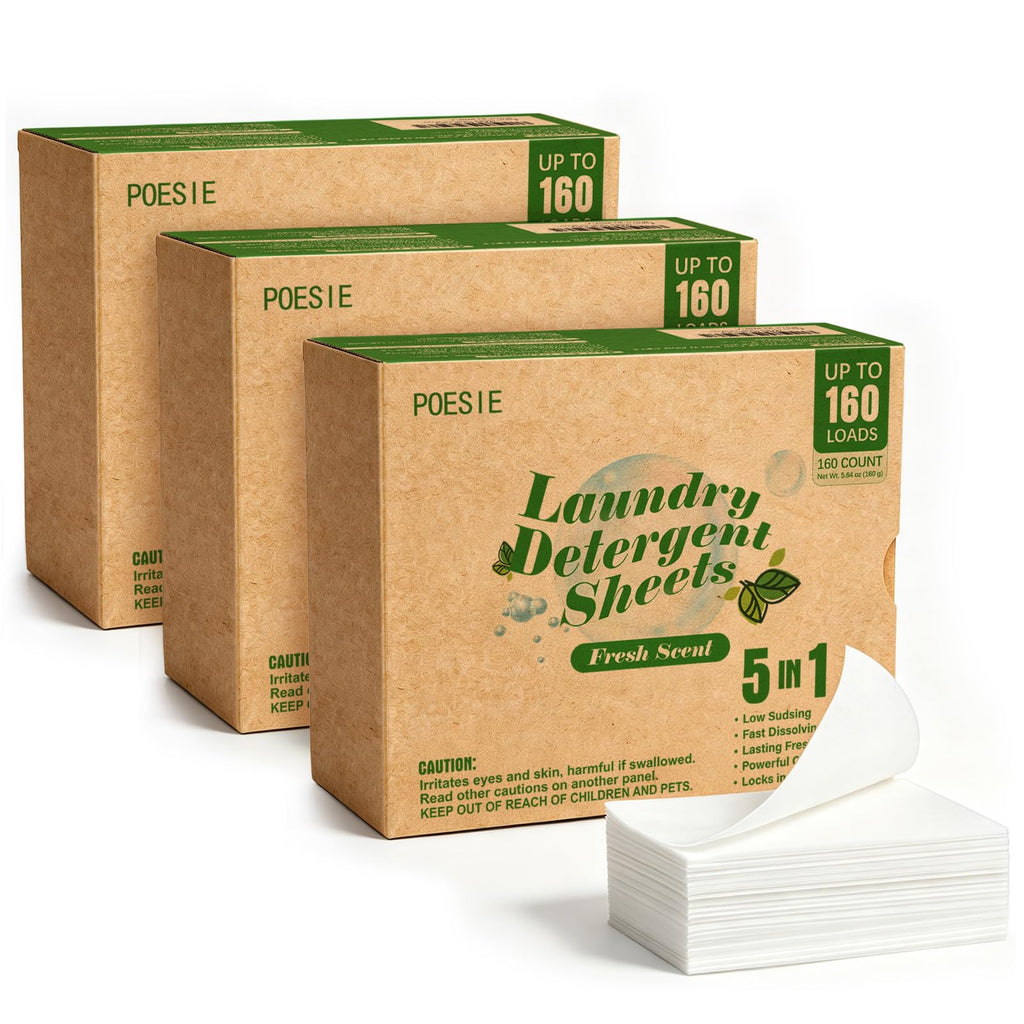 Laundry Detergent Sheets Fresh Scent 480 Count