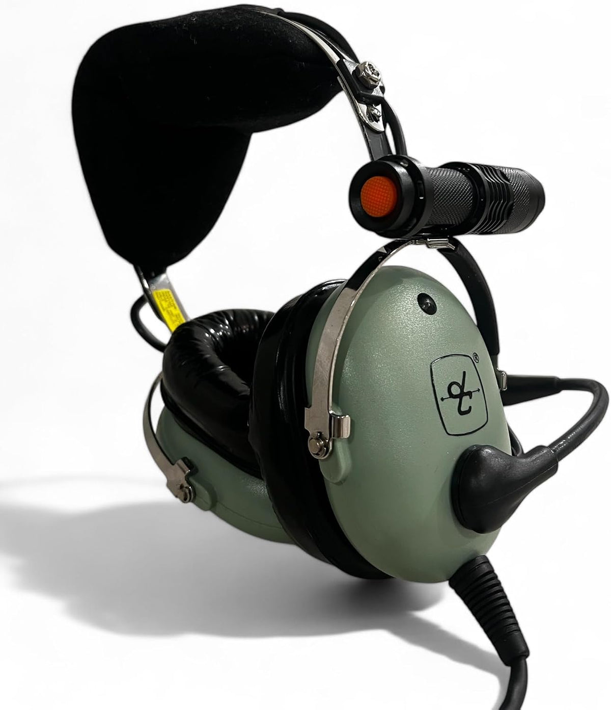 Pilot Flashlight – Headset Mount, Red Light, SOS Strobe