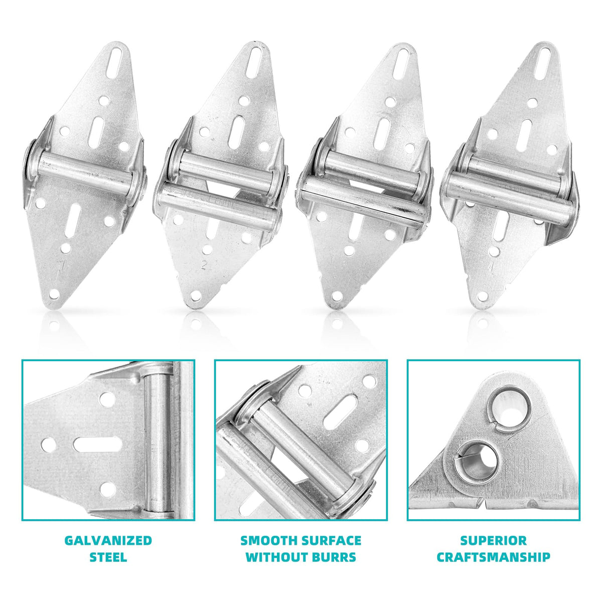 8 Pcs Garage Door Hinges #1#2#3#4