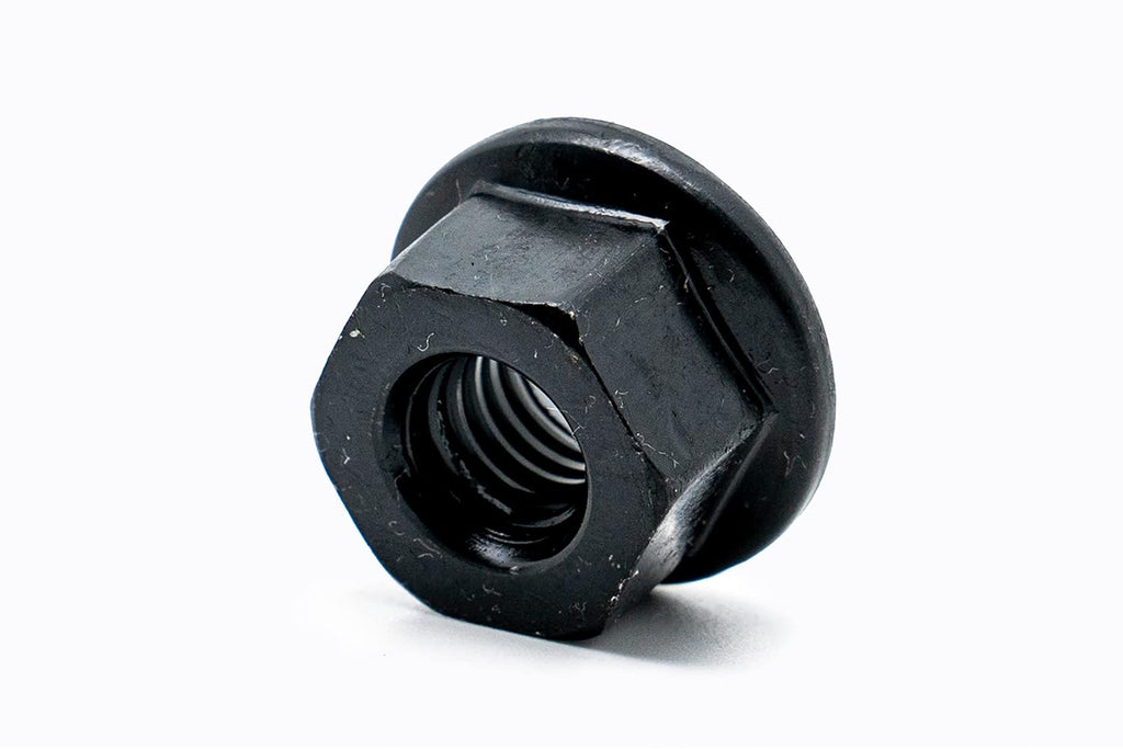 6PC Set Steel Flanged Nut (3/8-16)