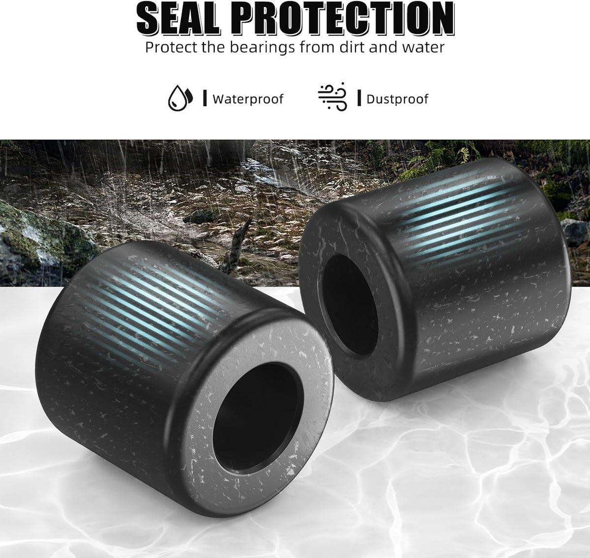 NICECNC Chain Roller, Upper and Lower Nylon Chain Roller