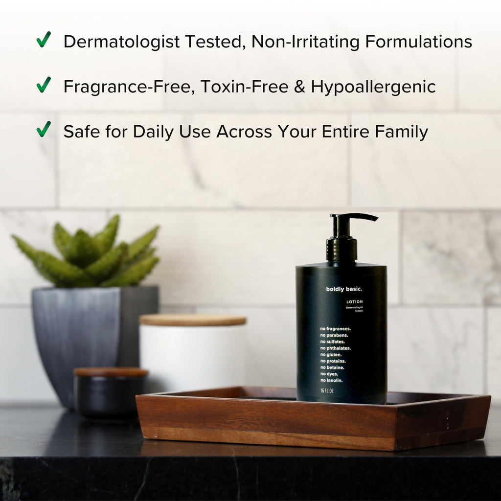 Fragrance Free Lotion - Unscented Moisturizer (16 oz)