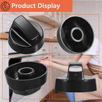 Upgraded 4 Pack Universal Control Knobs with 12 Adapters Black | Wide Application for Oven Stove Range Universal