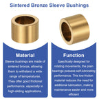 uxcell 6 Pcs Sleeve Bearings, 18mm Bore x 25mm OD x 18mm Length