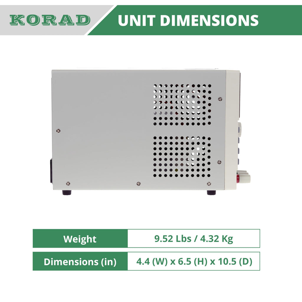 KORAD KA3005P - Programmable Precision Variable Adjustable 30V, 5A DC Linear Power Supply Digital Regulated Lab Grade…