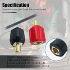 05335 Welding Leads Adapter Set, Dinse-Type Machine Plug Connector, 2 Pack