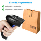 Wireless 2D 1D Barcode Scanner,2.4G & Wired Connection Scanner