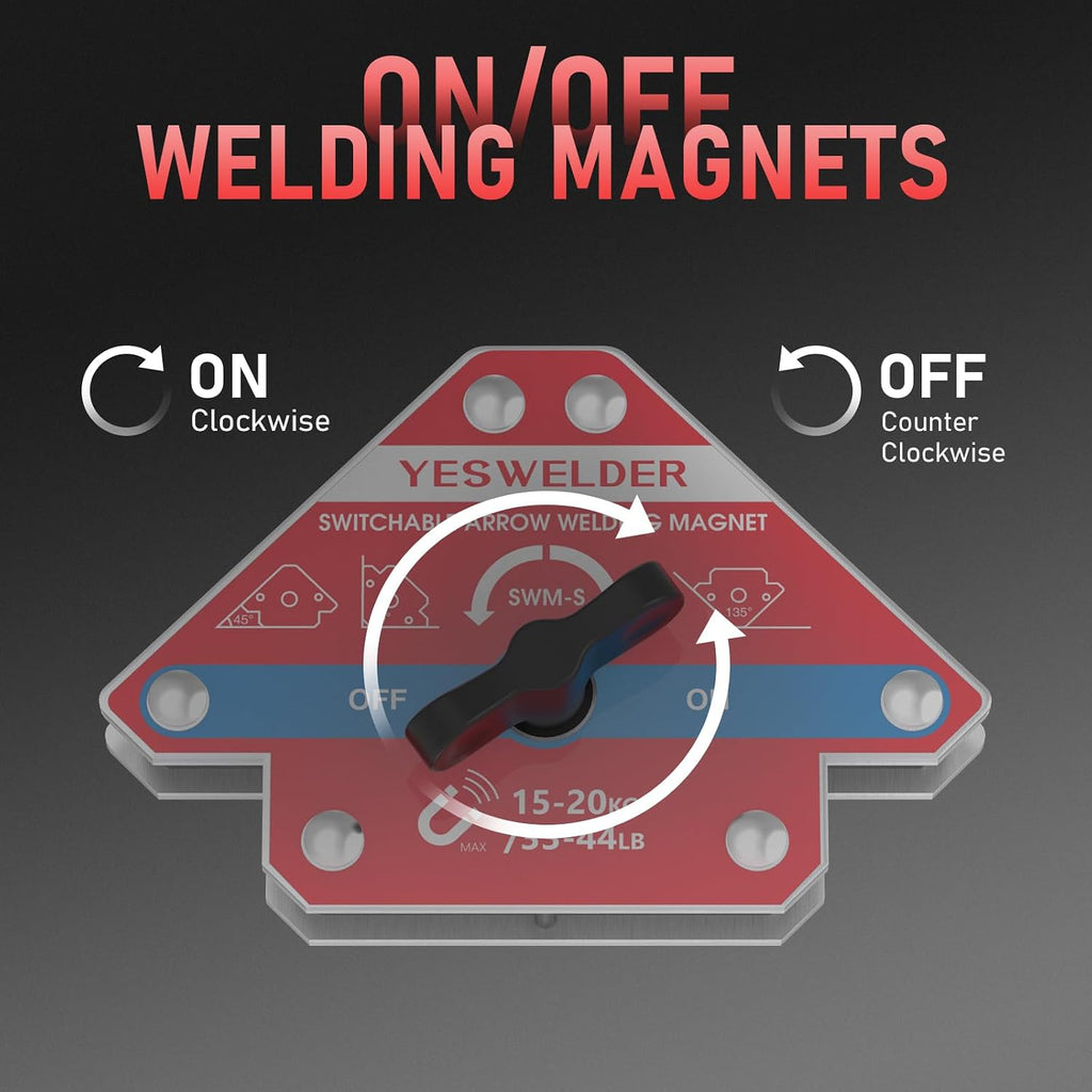 Switchable Arrow Welding Magnet 33-44LBs On/Off Switch Arrow | strong magnetic holding support, workpiece