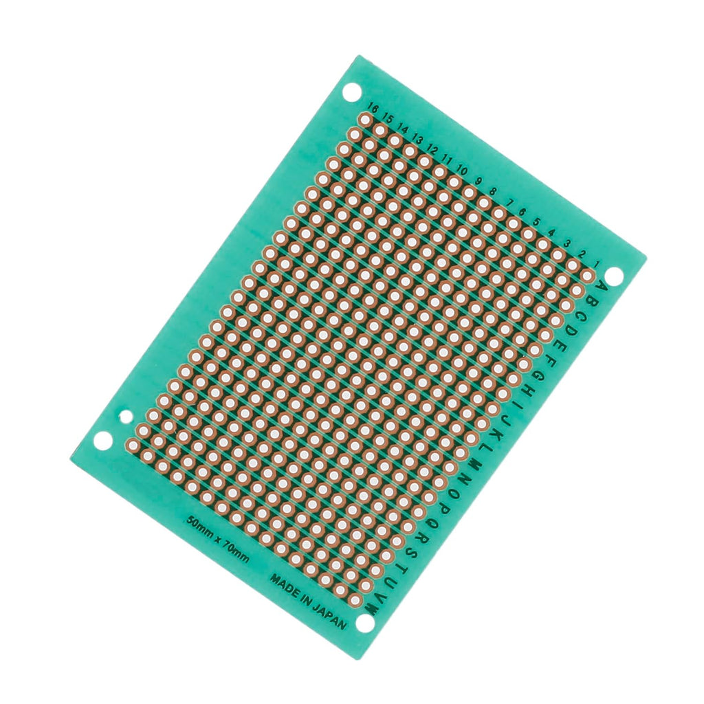 10pcs 50mm x 70mm Copper Strip PCB Board, 368 Holes Perfboard