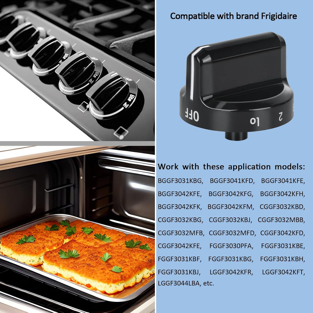Upgrade 316564511 Stove Knobs Replacements, Only Compatible with Frigidaire Gas Range/Oven/Stove Knobs, Cooktop Burner Control Knob Replacement Part for AP4433359 (1 Pack)