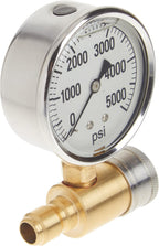 NorthStar Pressure Washer Pressure Gauge - 5000 PSI, 3/8in. Fitting