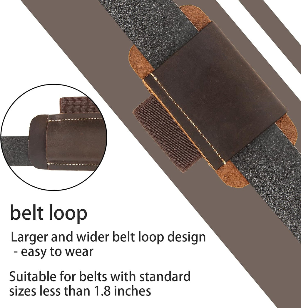 Leather Knife Sheath for Belt,Knife Sheath,Horizontal Carry Pocket Knife Holder,EDC Belt Organizer,Compact Draw Knife