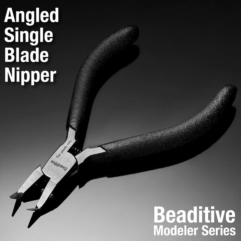 Single Blade Nipper for Plastic Model - Plastic Sprue Cutter - Gunpla, Gundam Model, Scale Model Building (Angled)