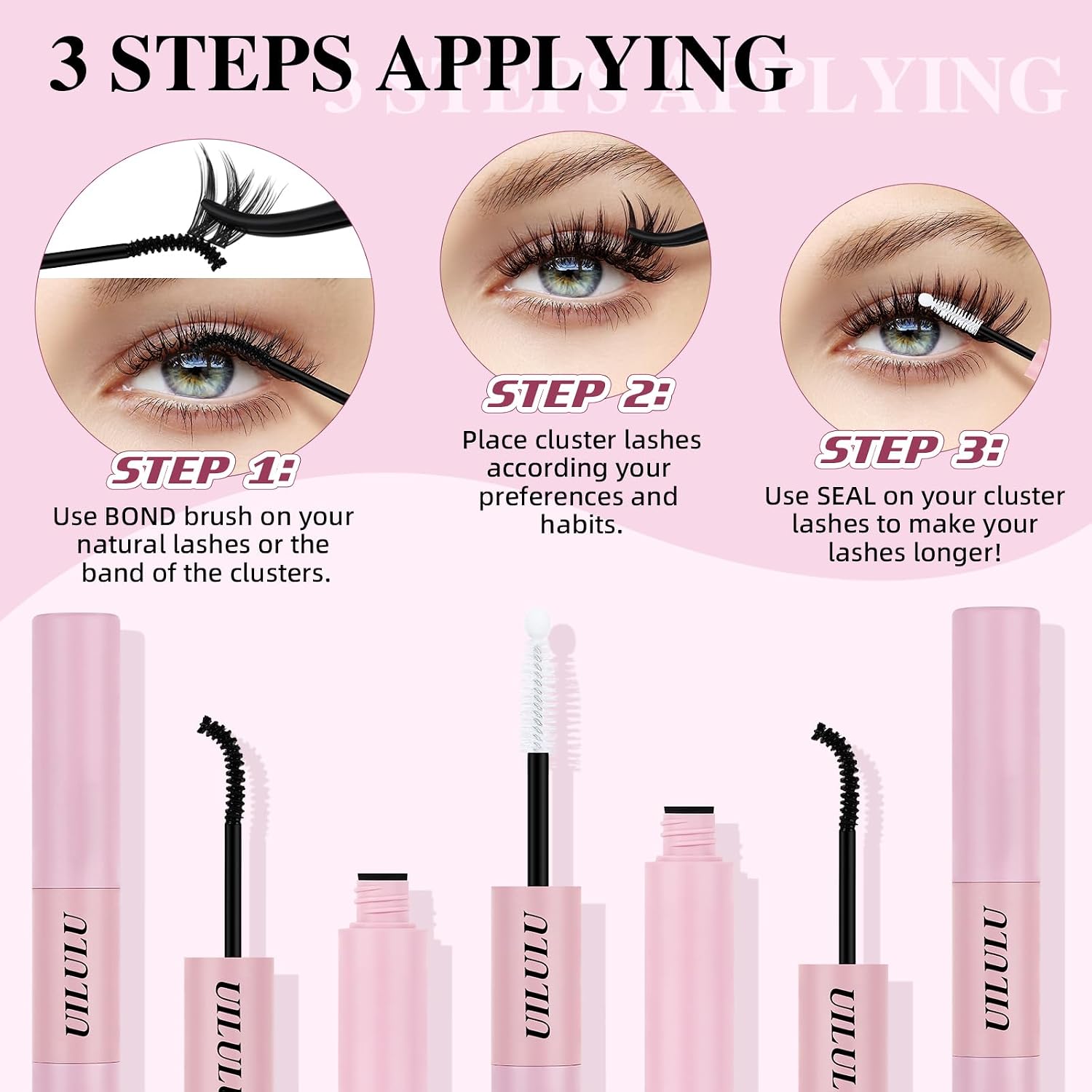 Lash Bond and Seal - 2-in-1 Lash Glue (5ml) & Sealer (5ml) for DlY Lash Extensions at Home, Waterproof Eyelash