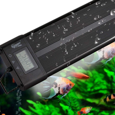 Aquarium Programmable LED Light, for 48~55in Long Full Spectrum Plant Fish Tank Light with LCD Setting Display, 7