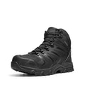 Waterproof Steel Toe Work Boots for Men,All Black,8.5