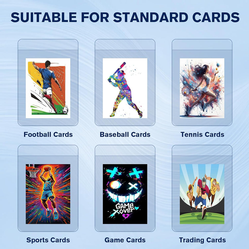 300ct Semi Rigid Card Holders & Penny Sleeves - Card Savers for Grading | High-volume CaProtection for Grading