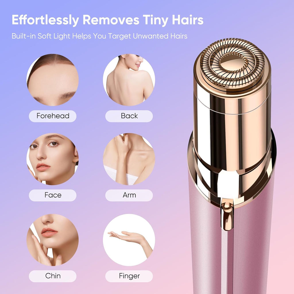 Flawless Facial Hair Remover for Women Painless Face Shaver -Mini Hair Remover, Electric Razor Shaver Portable Bikini