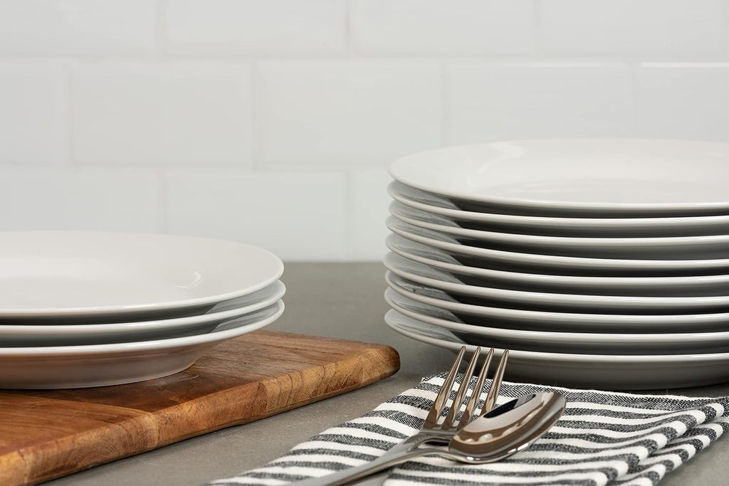 7.5" Catering Round Salad/Dessert Plate, Set of 12,White