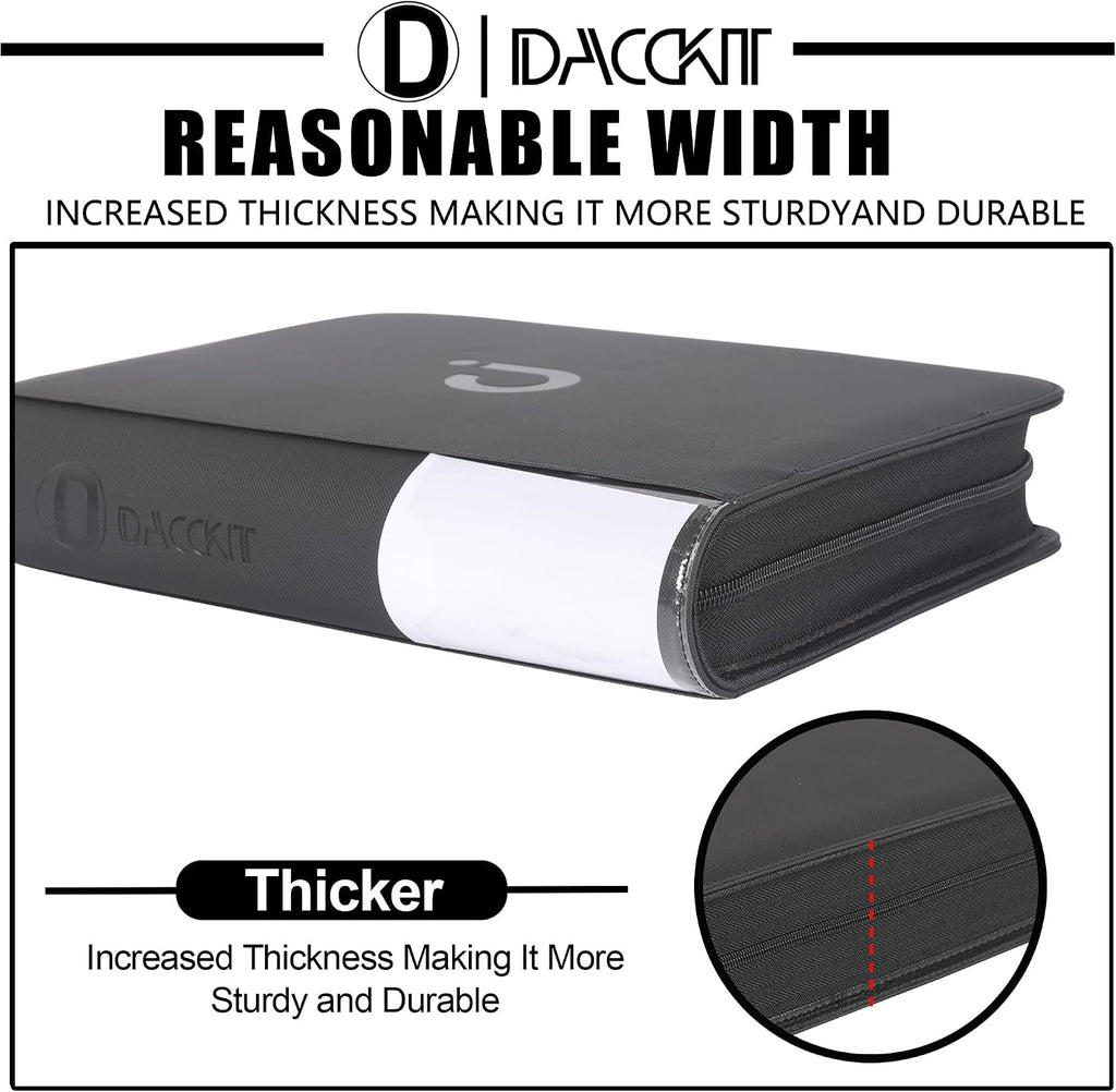 Semi Rigid Card Holder Binder - Fits 240 Cards，Premium 4 Pocket Card Binder Compatible for 3-5/16" x 4-7/8" Semi