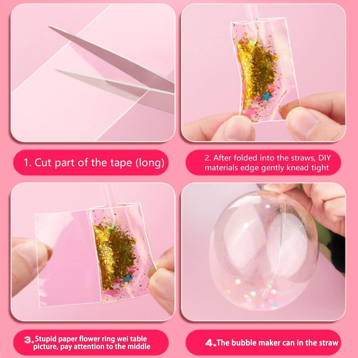 White Creative Nano Tape Bubbles, DIY Multiple Play Methods Intellectual Development Nano Tape Kneading Toys, Double