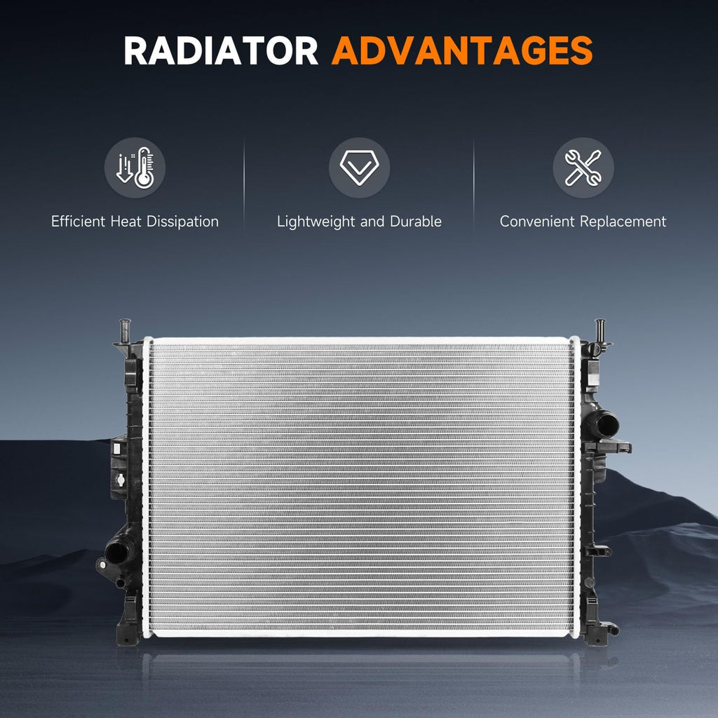 OCPTY 13313 Engine Coolant Radiator Compatible with ford Escape 2013-2017