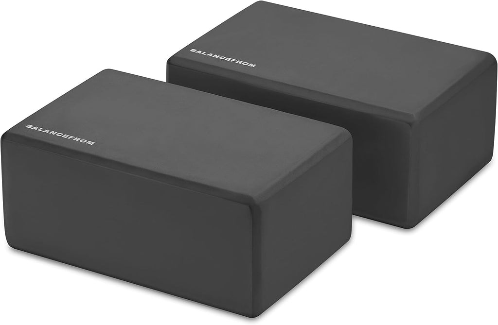 Set of 2 High Density Premium - EVA Yoga Blocks, 9"x6"x4" Each