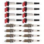 TRQ Performance Ignition Coil and Spark Plug Kit 16 Piece Iridium Spark