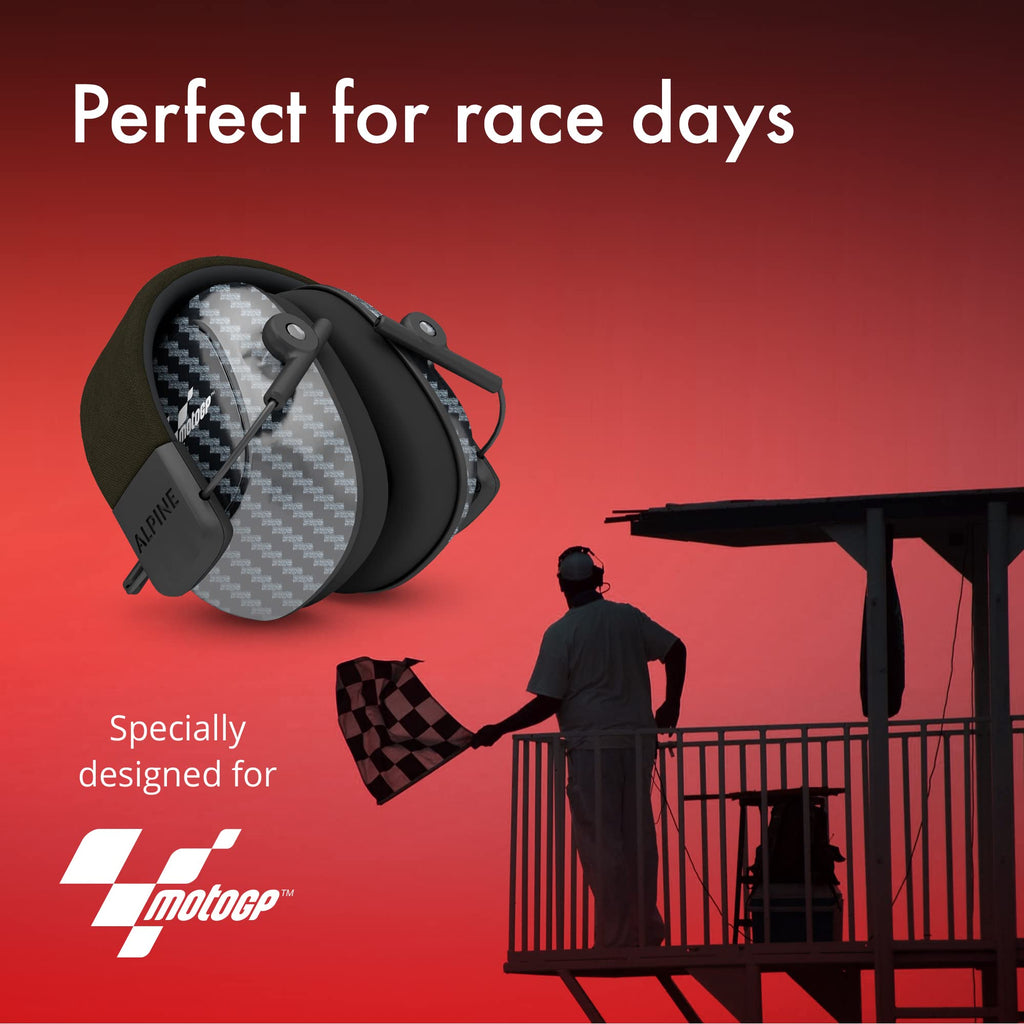 Alpine Racing Pro Earmuff MotoGP | Hearing Protection Earmuffs for Adults
