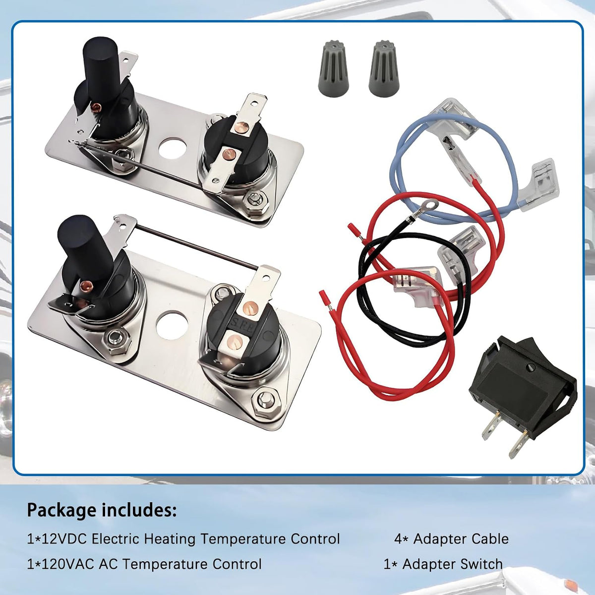 232306 & 232282 RV Thermostat Water Heater Limit Switch Kit 12V & 120V