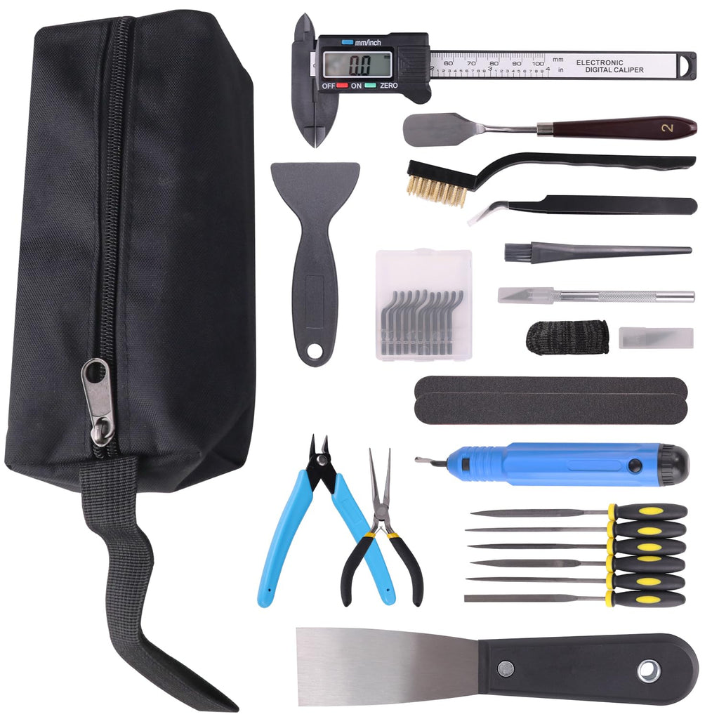 3D Printer Tools Kit, 36 PCS 3D Printer Accessories with Deburring Tool, Digital Caliper, Art Knife Set, Removal