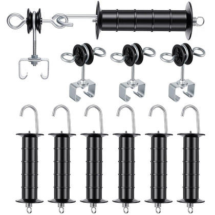 Electric Fence Gate Handle Kit T Post Insulator Spring Gate Handle Set for Horse Cattle Farm Fencing Easy Install