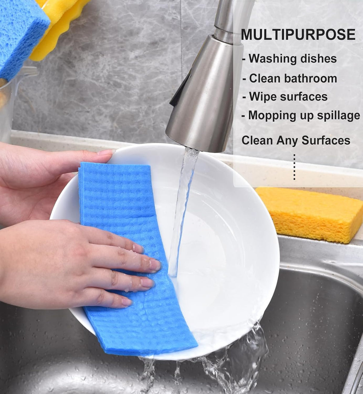 20 Pack Swedish DishCloths for Kitchen Cleaning Dish Cloth