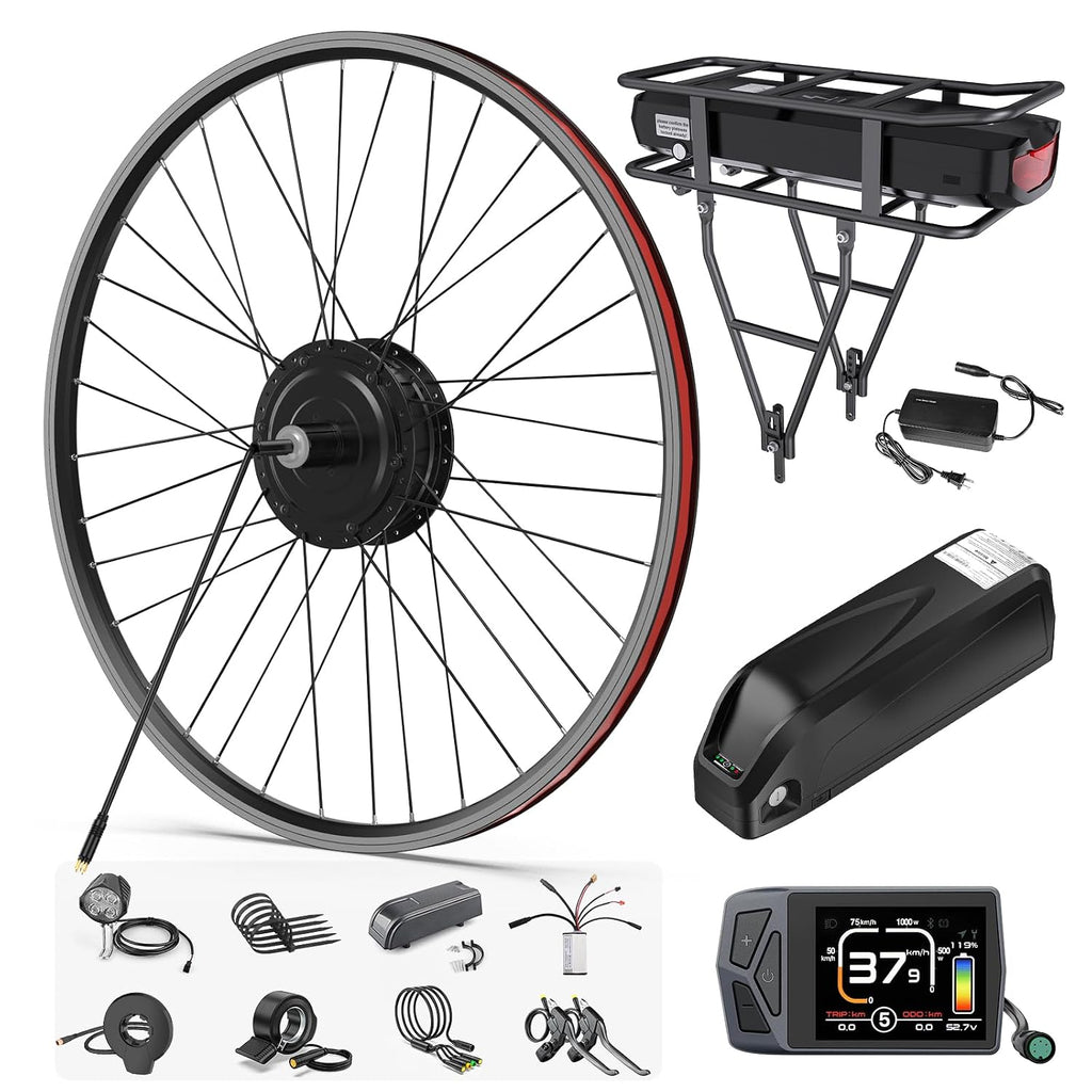 48V500W/750W Rear Hub Motor Kit for 20"/26"/27.5"/700C/28/29" Bike