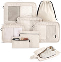 8 Set Packing Cubes for Travel, Cruise Ship Travel Essentials | 8-Pack Packing Bags, Mesh Luggage Organizer Bags &
