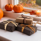 Brown Satin Ribbon Set 3/8" x 50 Yards, 5 Rolls