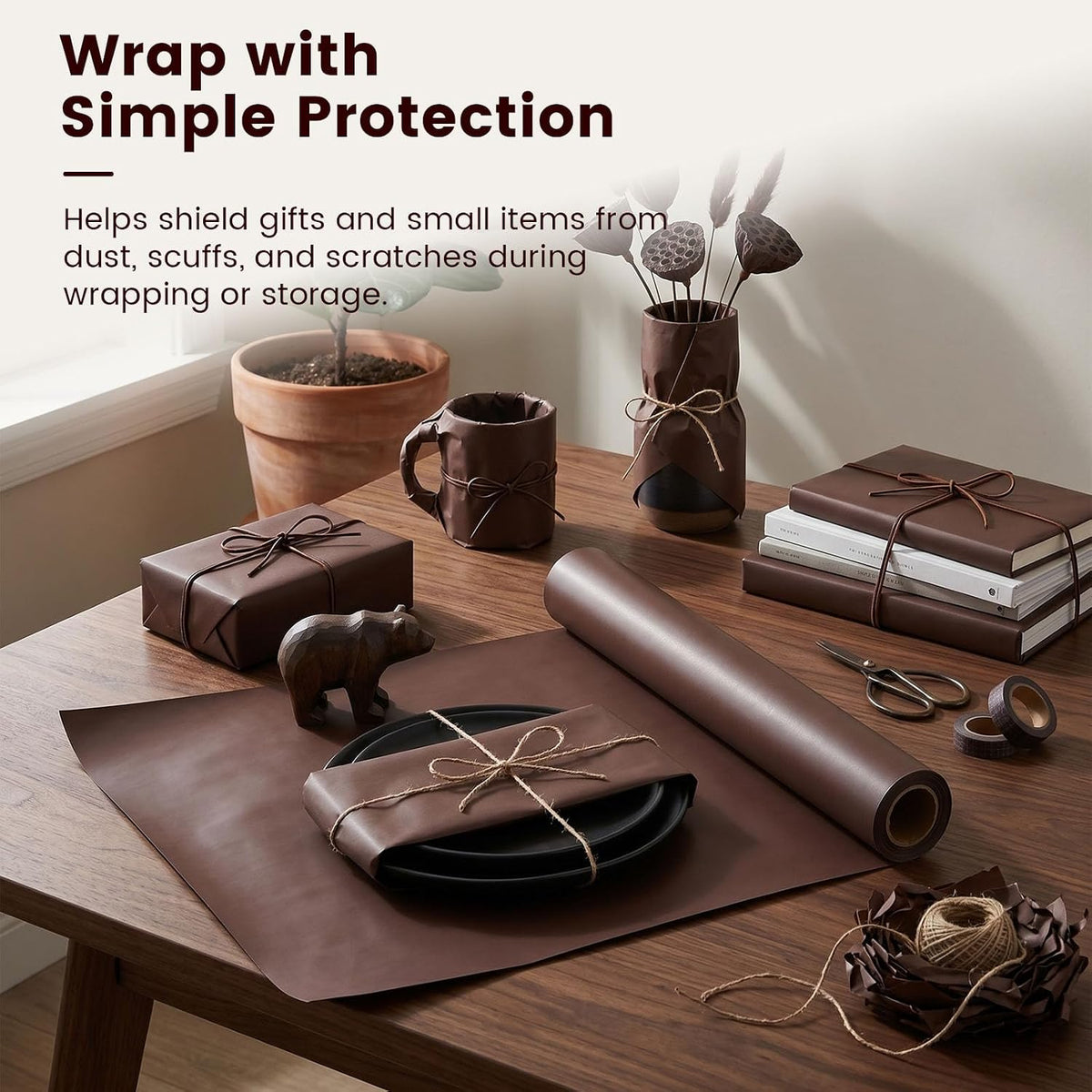 Brown Kraft Paper Roll, 15 inch X 38 Feet