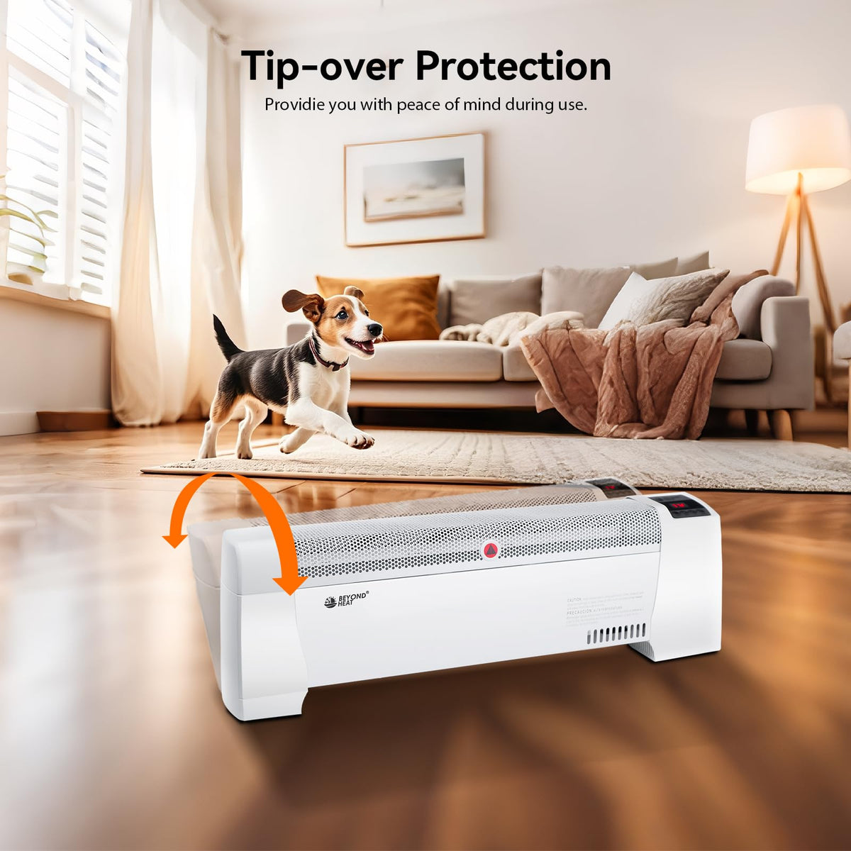 Electric Baseboard Space Heater 1500W with Digital Thermostat