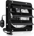 VEVOR 10'' Exhaust Fan, Wall Mounted Attic Fan with Variable Speed controller, 900 CFM, Automatic Shutter, Ventilation and Cooling, Black