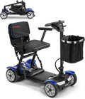 Lightweight Mobility Scooter for Seniors, 20-25 Miles Portable Mobility Scooter for Travel, Removable Lithium