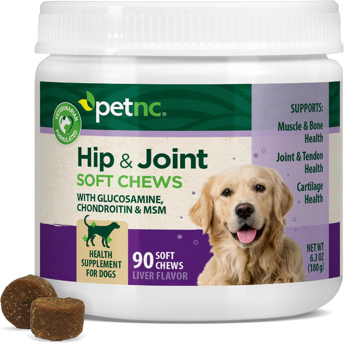 Hip and Joint Soft Chews for Dogs, 90 Count - 27591