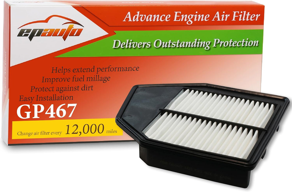 EPAuto GP467 (CA10467) Engine Air Filter Replacement for Honda
